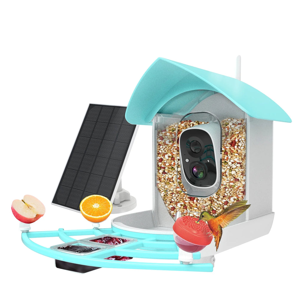 1080P Solar Powered Smart Bird Feeder with Camera B591
