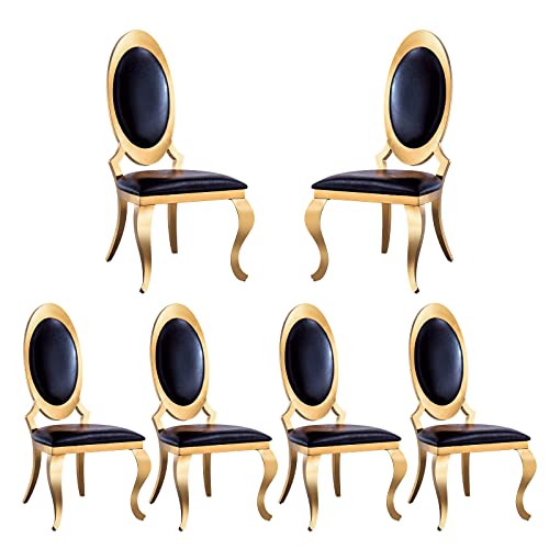 Set of 2 White Faux Leather Dining Chairs with Silver Stainless Legs U290495