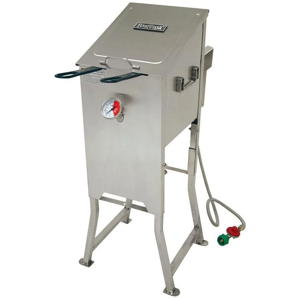 4 Gallon Stainless Steel Fryer & Accessory Cart B1930