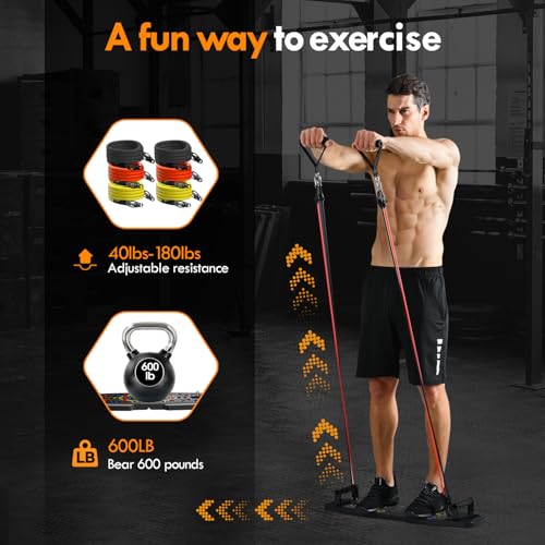 Push Up Board with Resistance Bands and Ab Roller Wheel K97926