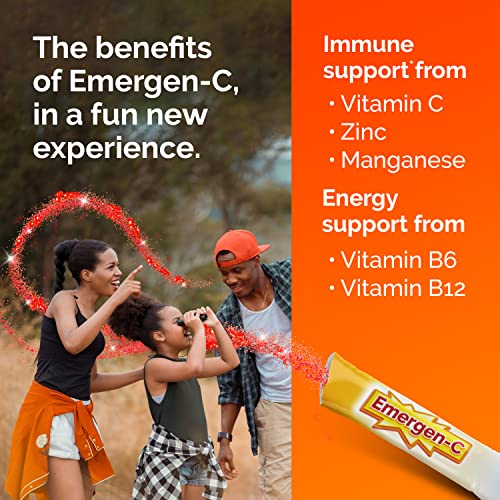 56 Stick Packs Sparkly Strawberry Immune Support Supplement with Vitamin C T257