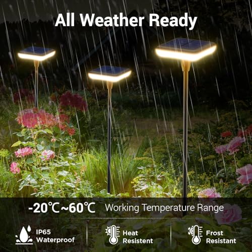 4 Pack 31" Tall Solar Pathway Light Z815
