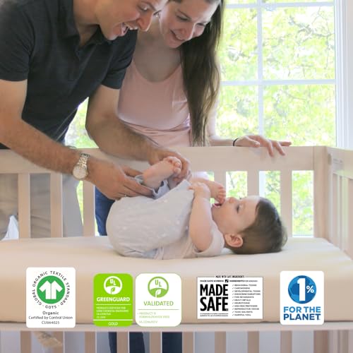 Organic Baby Crib Mattress - Waterproof Non-Toxic Mattress - 52" x 28” L60492