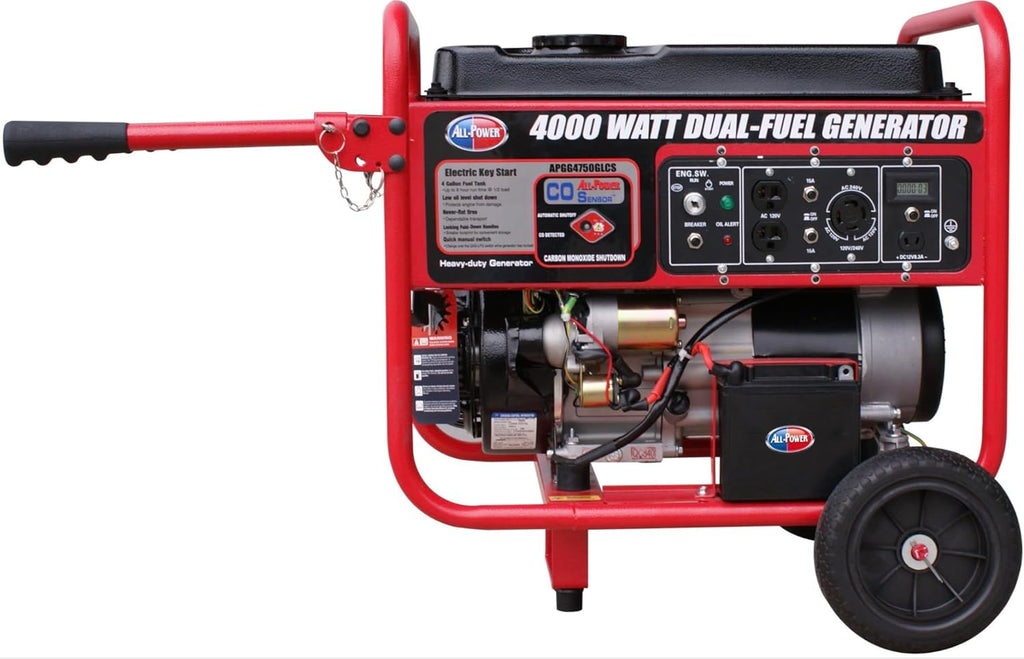 4000-Watt Gasoline Powered Portable Generator with Mobility Cart A99203