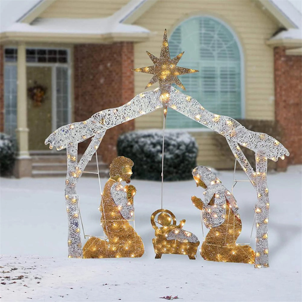 Nativity Scene Light Set LED Christmas Decoration J4425
