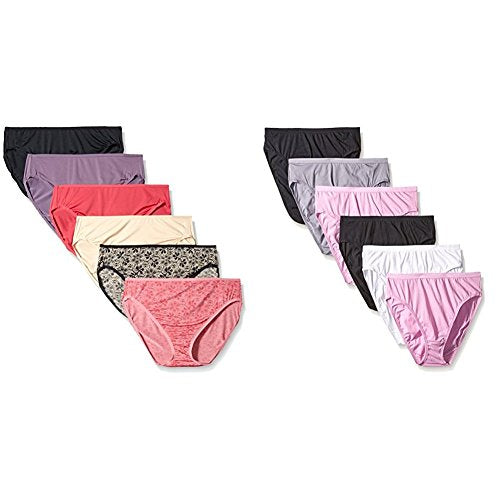 6 Pack Microfiber Cotton Hi-cut Panties E941