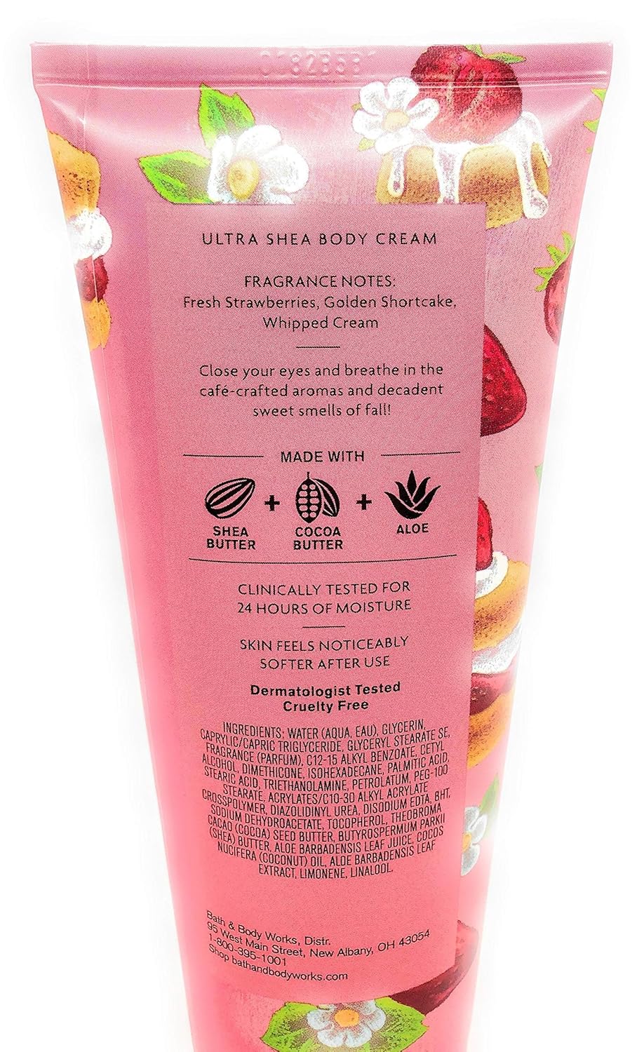 Strawberry Pound Cake Body Cream 8 Ounce L867
