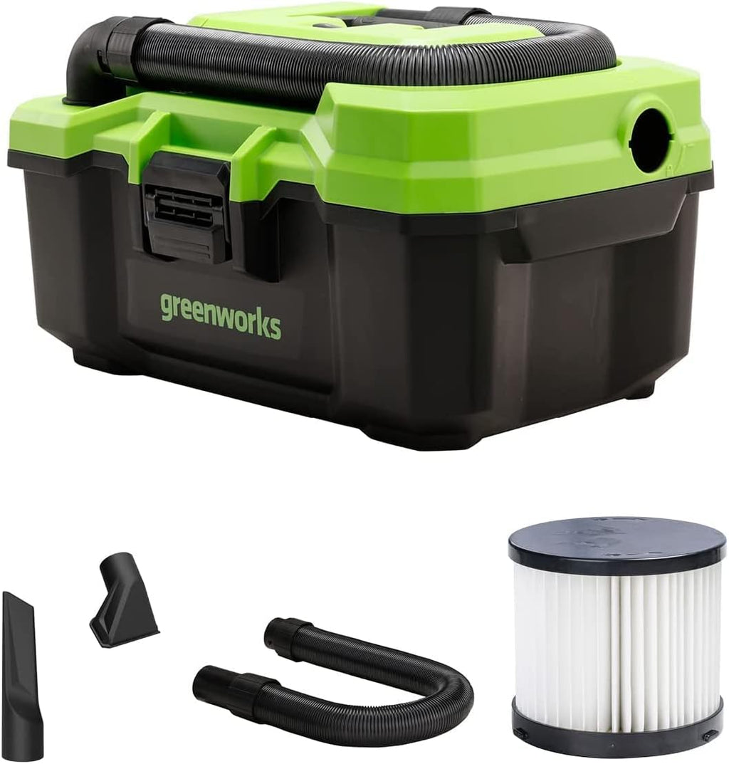 40V 3-Gallon Wet / Dry Shop Vacuum with 2Ah USB Battery and Charger B34512