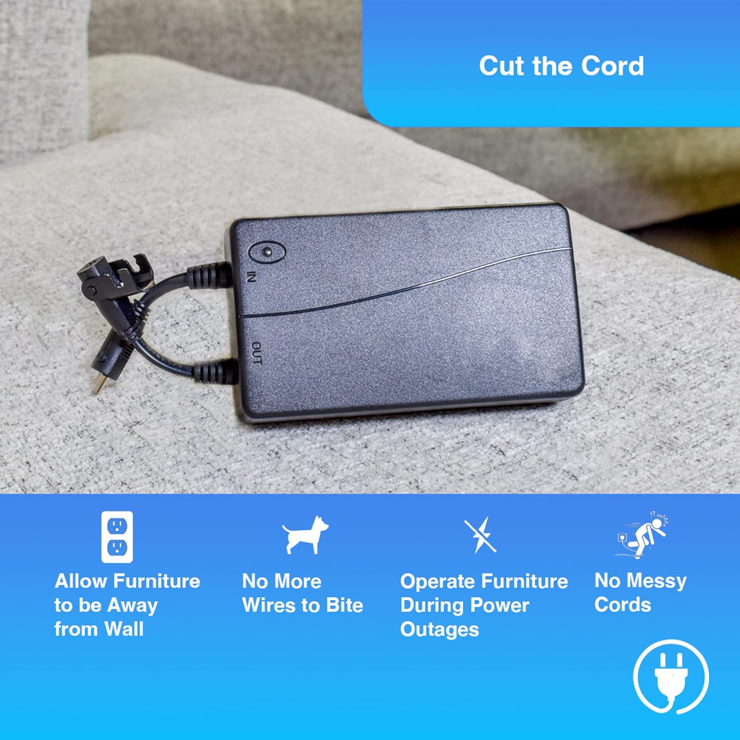 Rechargeable Battery Pack for Electric Recliners H8947