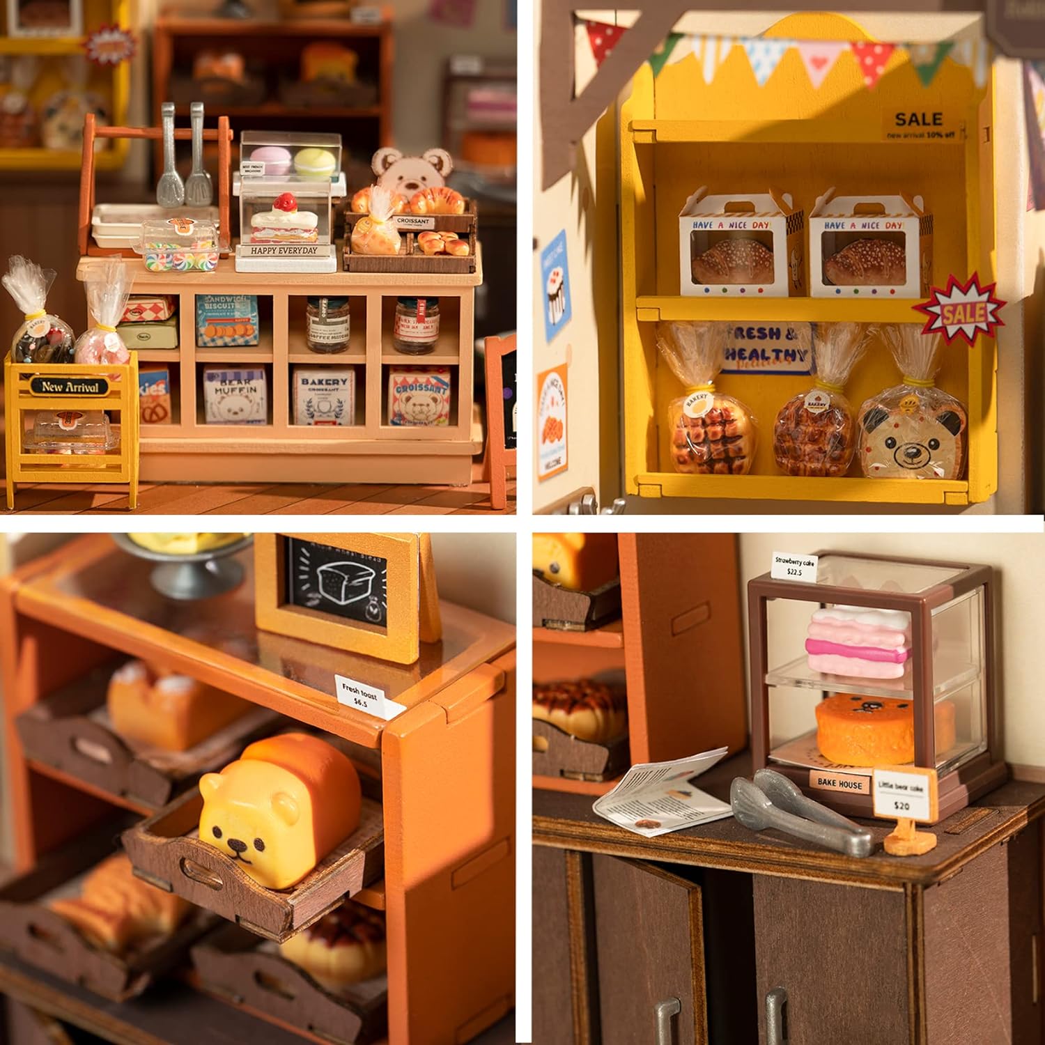 DIY Miniature Doll House Kit with LED A6461