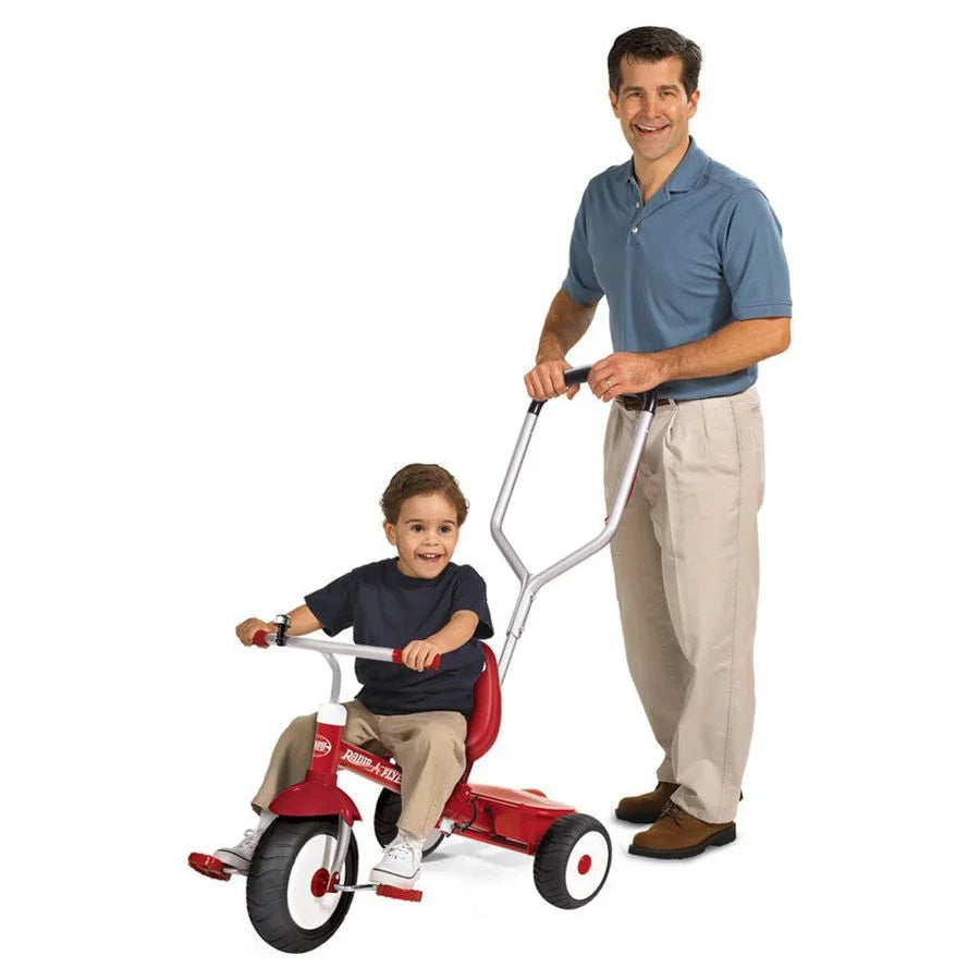 Red Tricycle with Parent Push Handle X14260