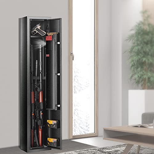 6-8 Rifles Gun Safe with Fingerprint & Digital Keypad Lock X153390