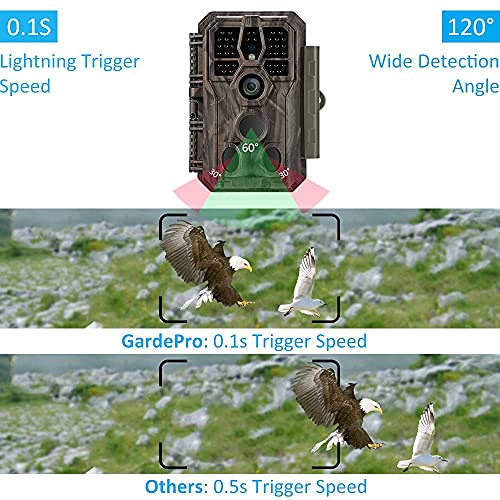 48MP 1296p Trail Camera with 100ft Night Vision L7275