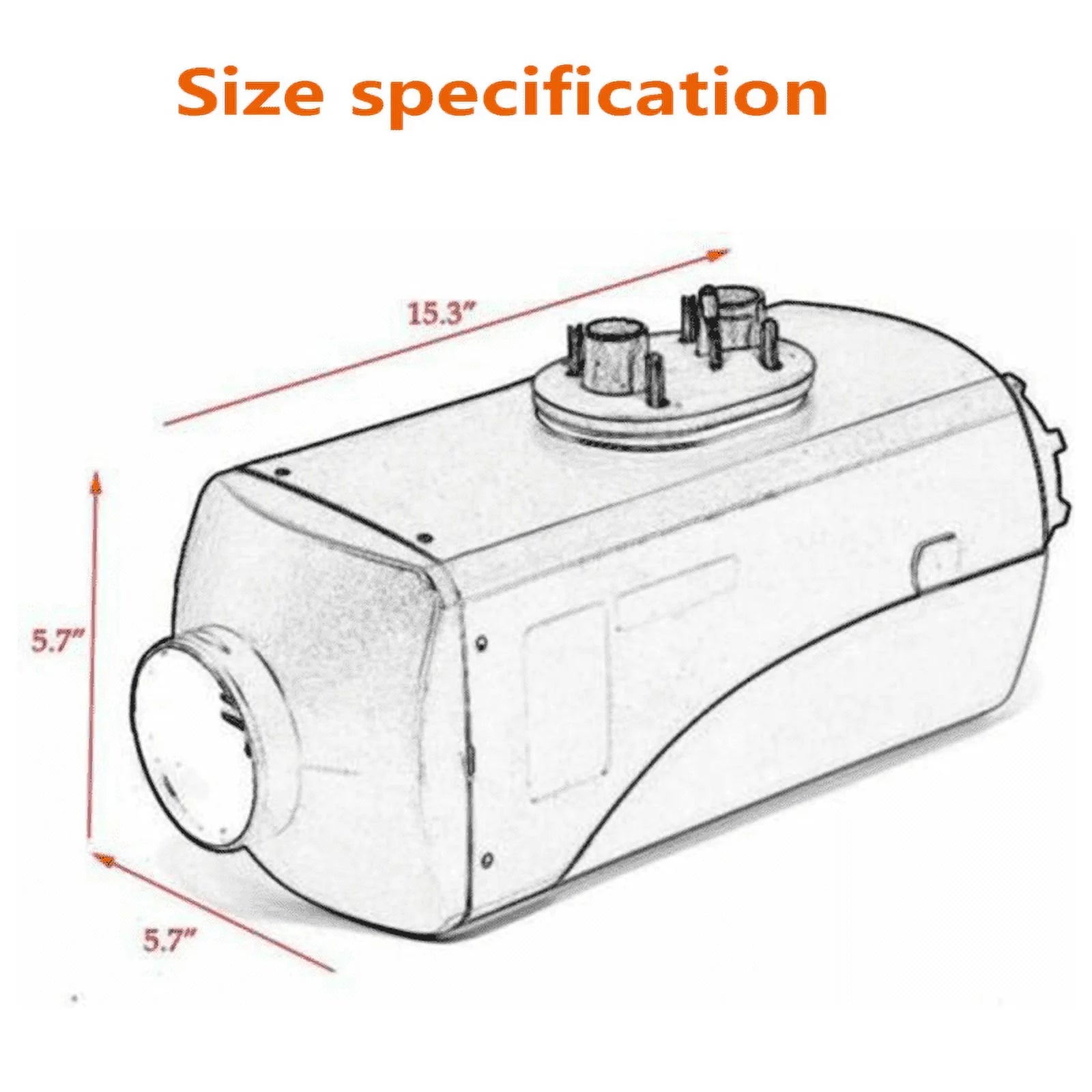 8KW 12V Diesel Air Heater with Remote Control Y168503