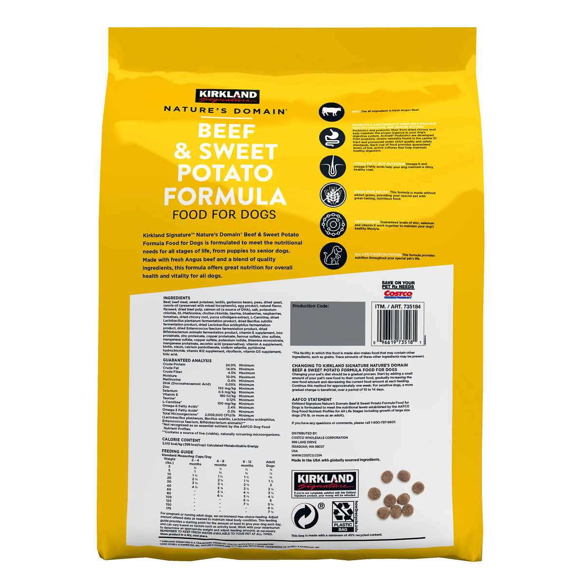 Beef & Sweet Potato Dog Food 35 lb P3170
