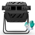Compost Tumbler Bin Dual Chamber 43 Gallon N79565