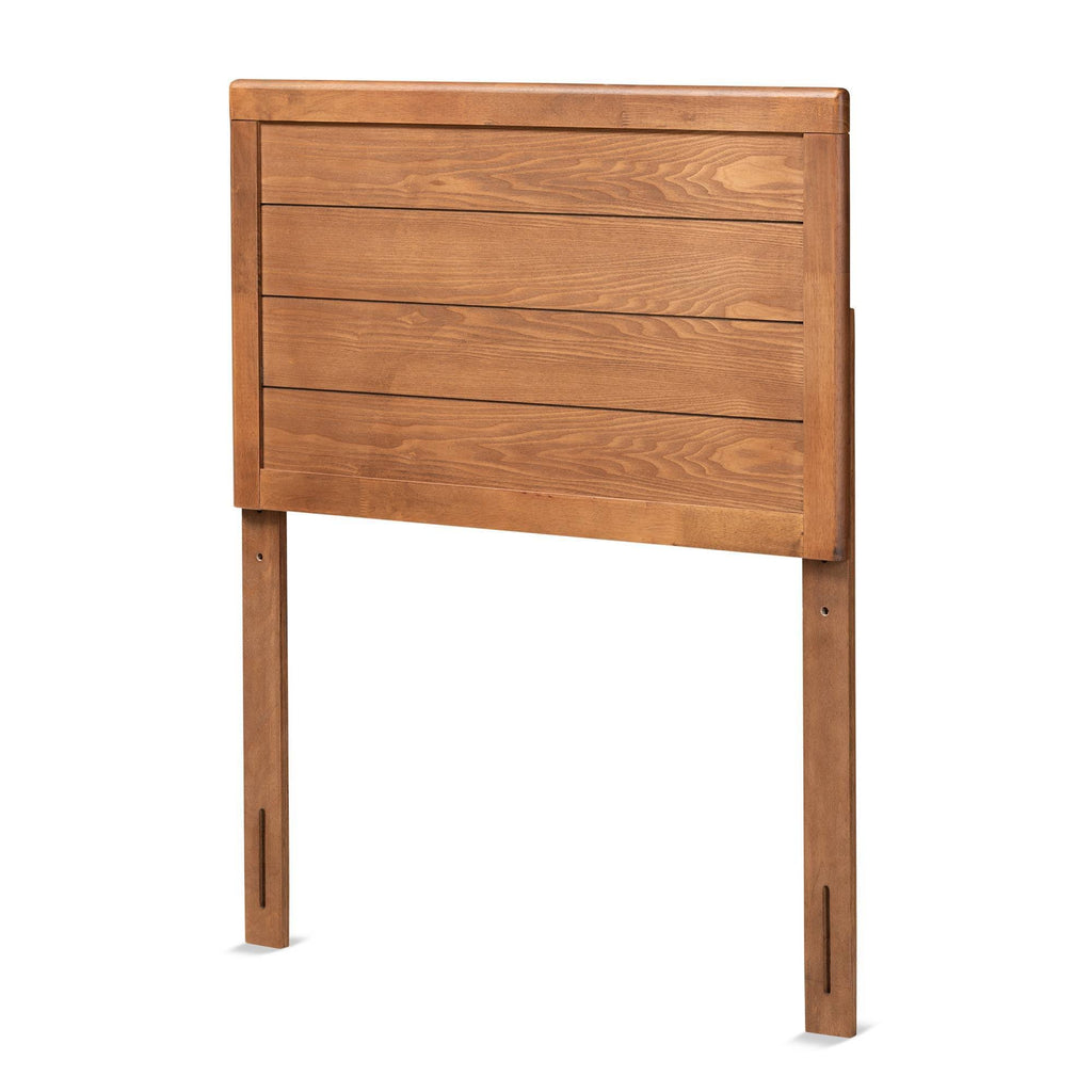 Walnut Brown Finished Wood Twin Size Headboard K56791