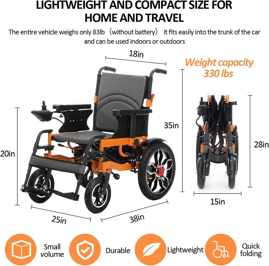 Electric Wheelchair Foldable Portable Power Chair L723