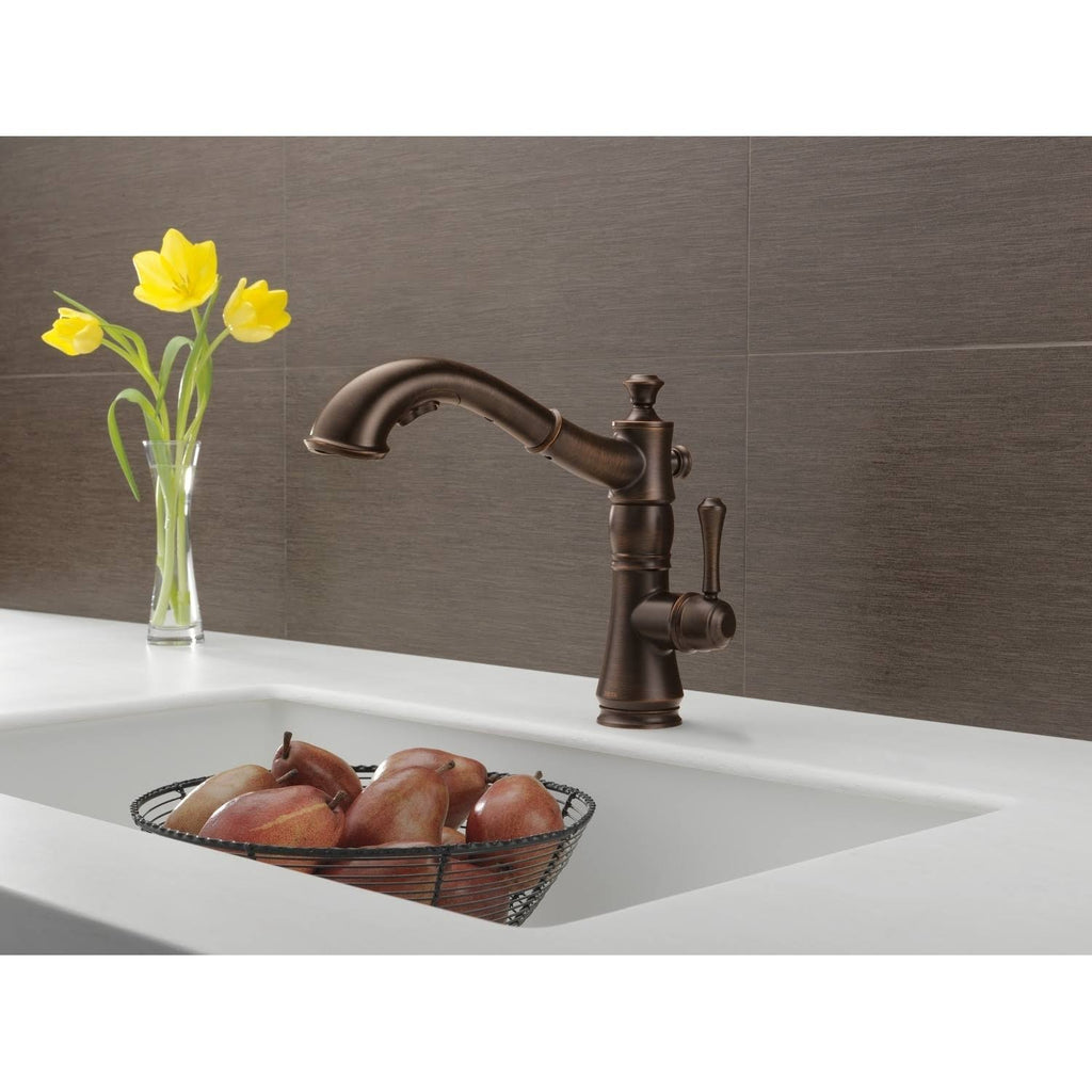 Venetian Bronze Single Handle Pull-Out Kitchen Faucet C50279