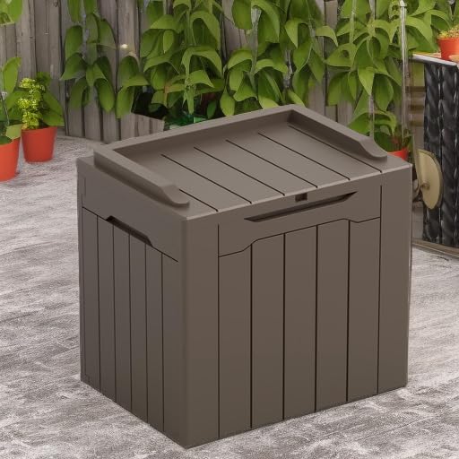 31 Gallon Black Outdoor Storage Box Q76524