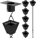 Black Powder Coated Rain Chain Kit 10 ft V59668
