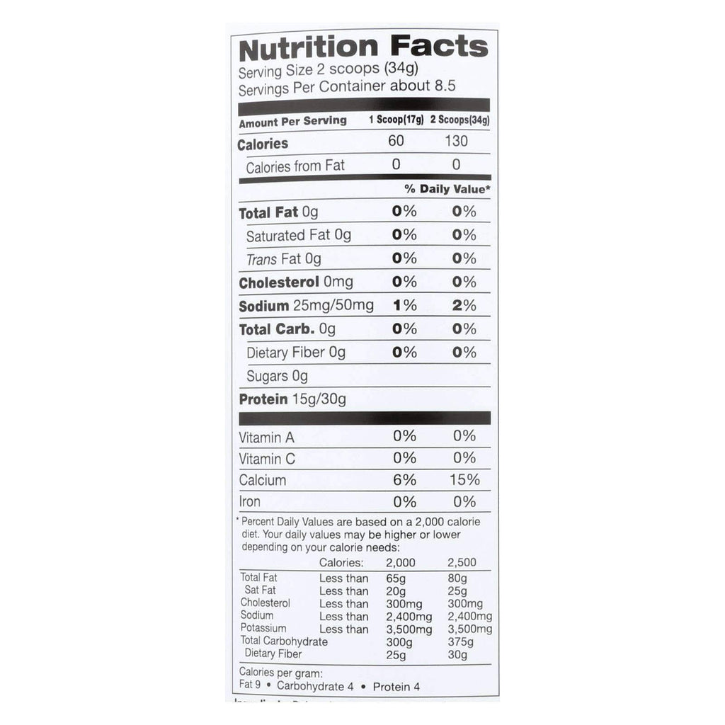 Plain Whey Protein - 10.2 oz canister E64981