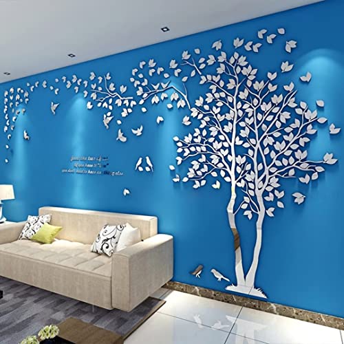 Silver Right M 98X51in Tree Wall Stickers C2064