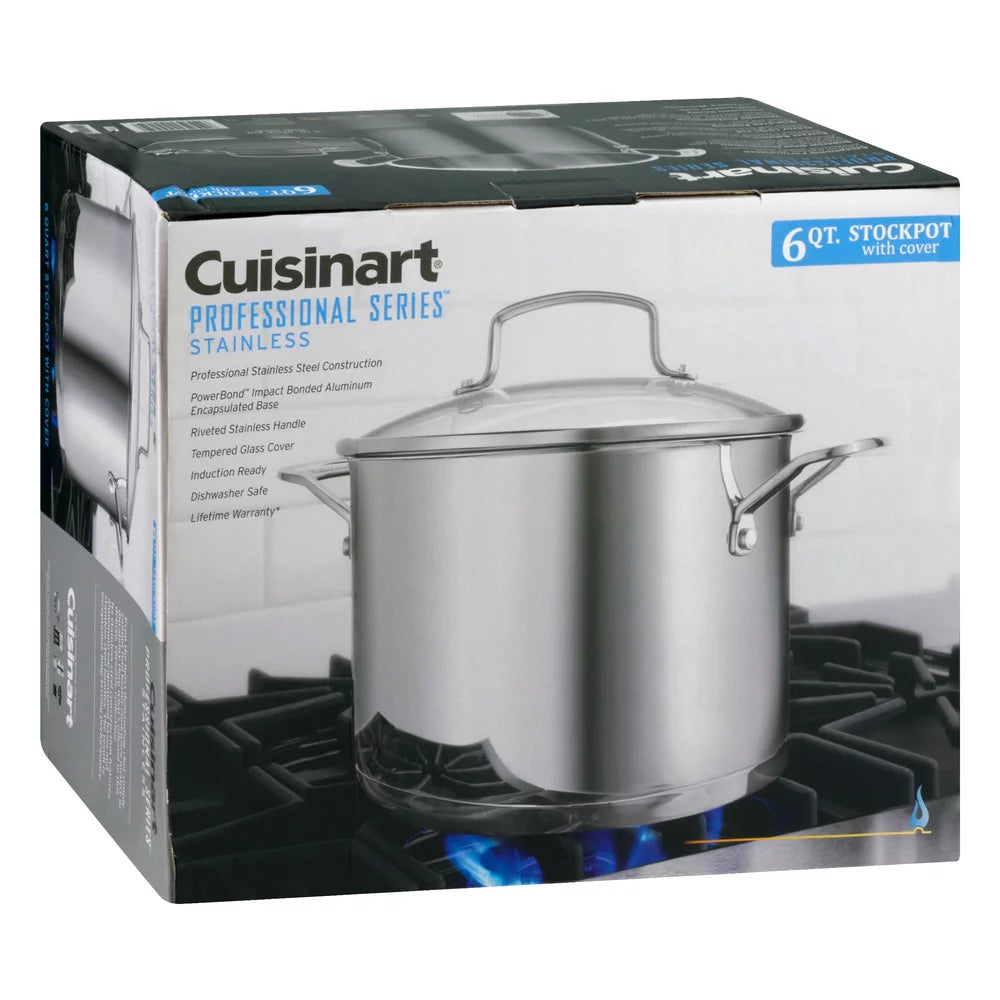 6 QT Stainless Stockpot with Cover Y782