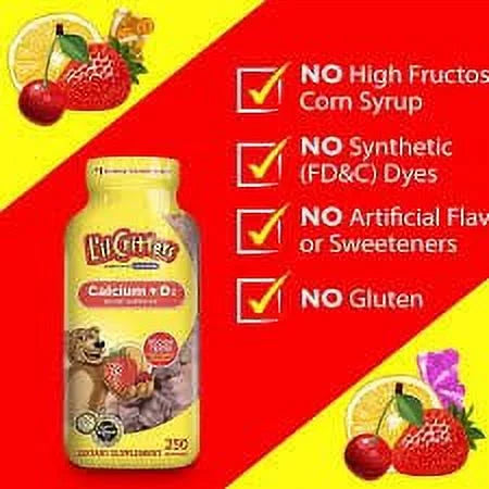 150 Ct Calcium Gummy Bears With Vitamin D H320815