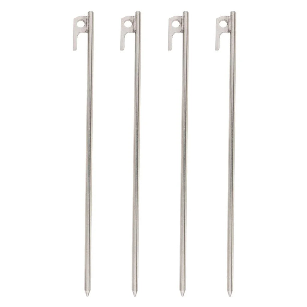 40cm Heavy-Duty Steel Solid Tent Stakes Pegs Ground Nail M8246