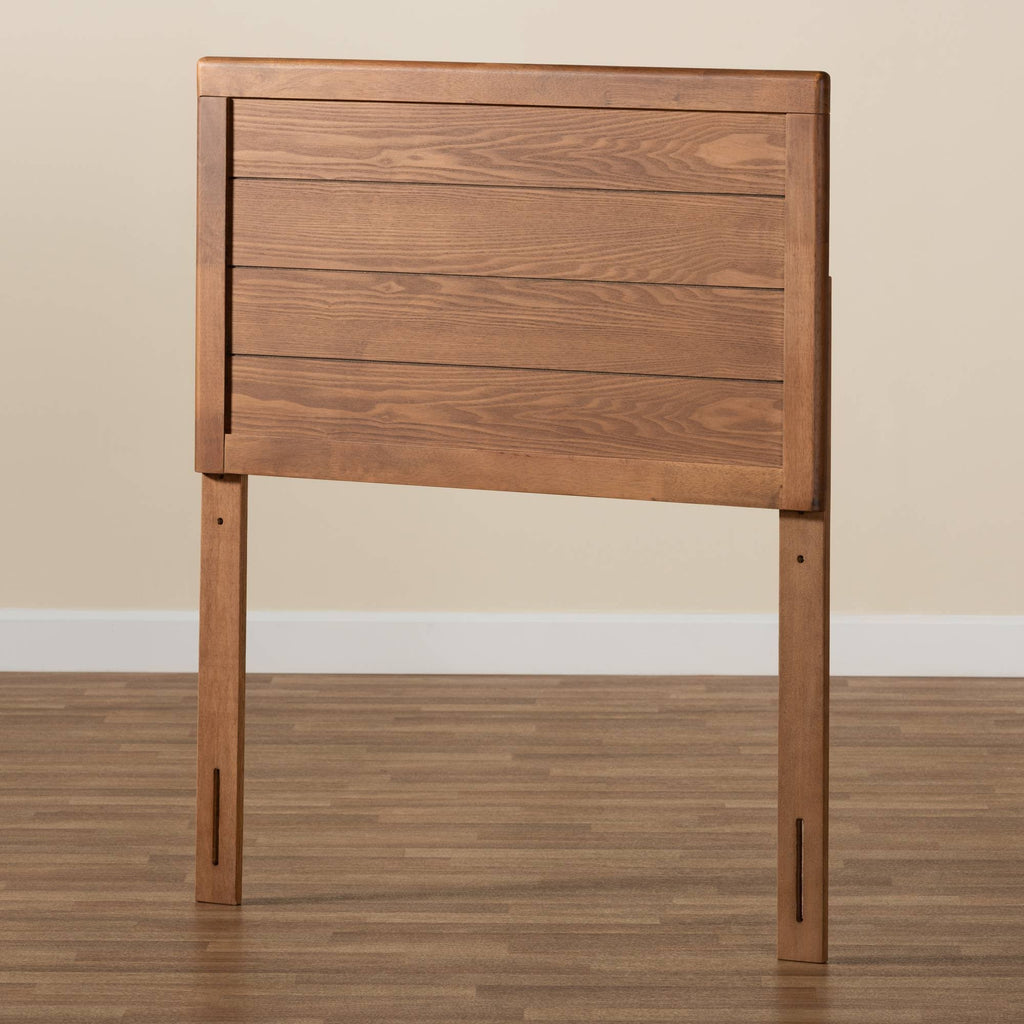 Walnut Brown Finished Wood Twin Size Headboard K56791