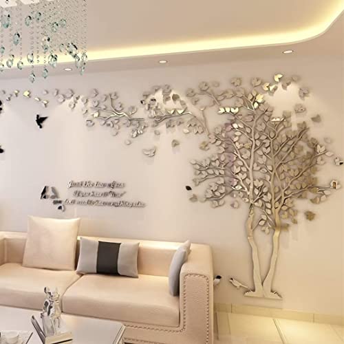 Silver Right M 98X51in Tree Wall Stickers C2064