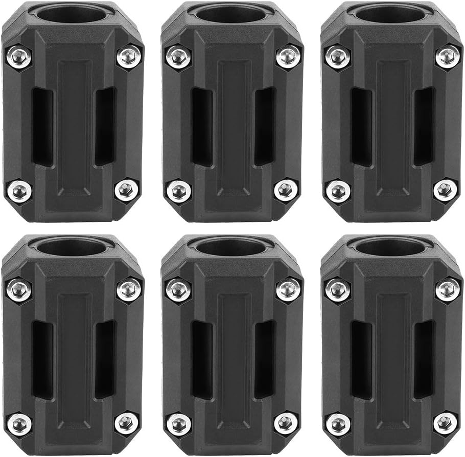 Black 3 Pair Universal Motorcycle Bumper Blocks Engine Guard Y5648