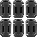 Black 3 Pair Universal Motorcycle Bumper Blocks Engine Guard Y5648