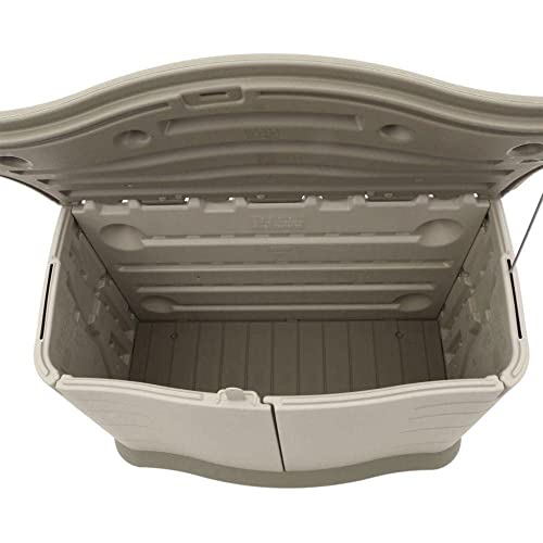 Beige/Brown Resin Outdoor Storage Shed (4.5 x 3 Ft) P91568