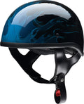 Blue Motorcycle Half Helmet A617