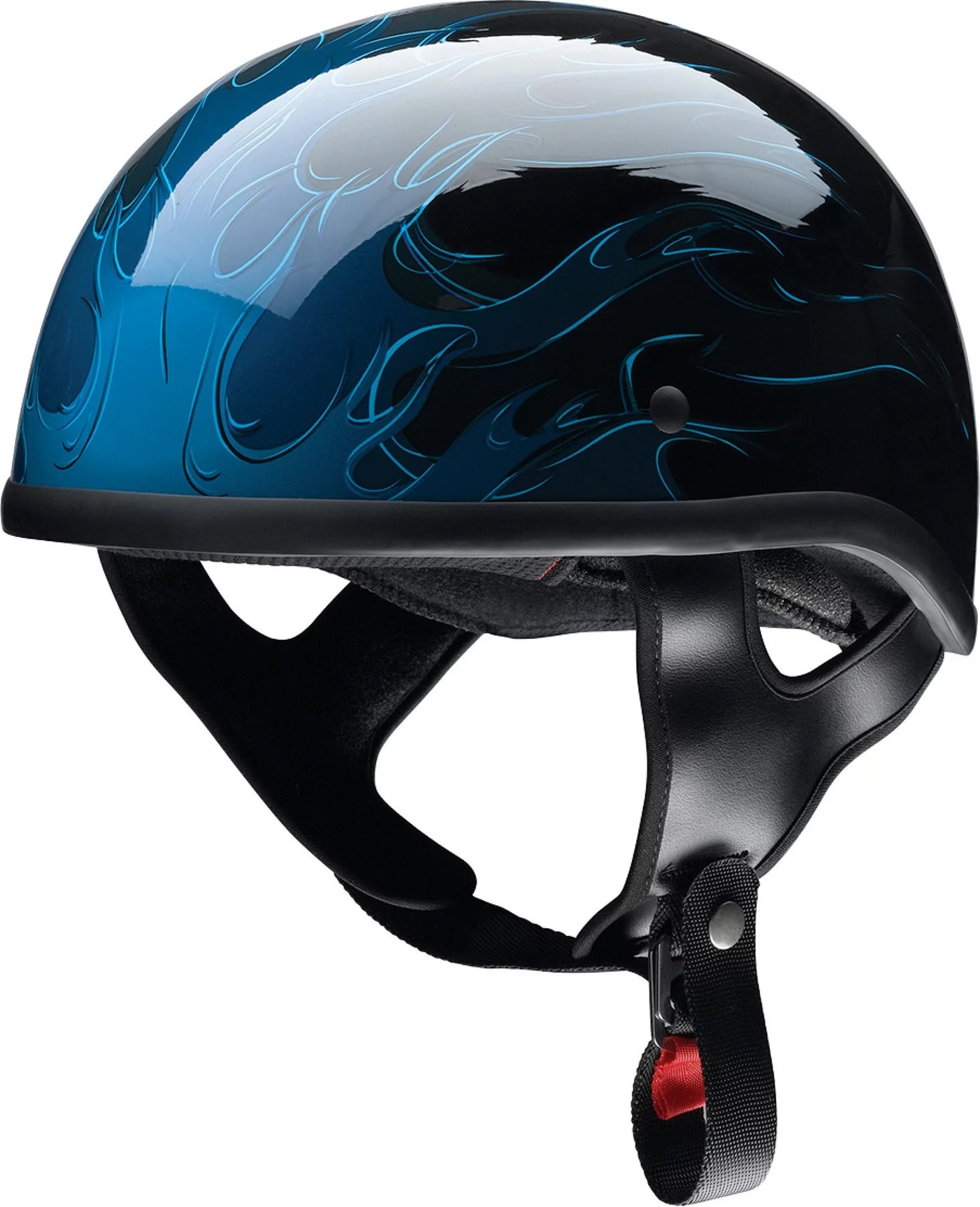 Blue Motorcycle Half Helmet A617