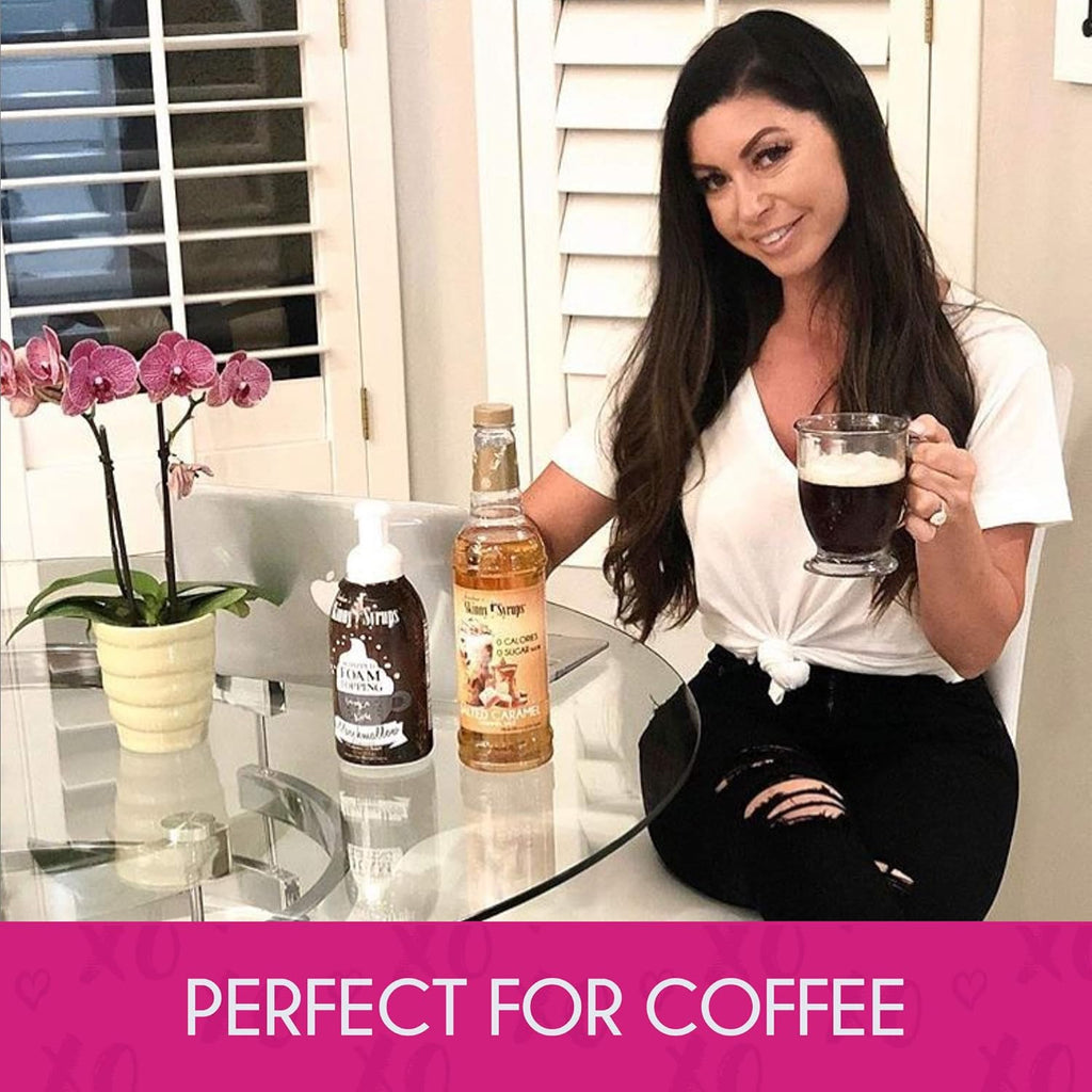 Sugar Free Coffee Syrups, Salted Caramel and Mocha Flavors (2 Pack) F208