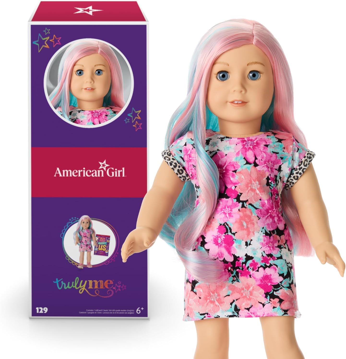 18-inch Doll with Lt Blue Eyes, Multicolor Hair, Lt Skin H9877