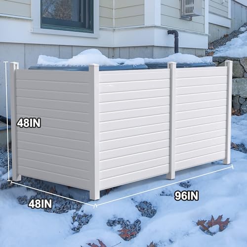 48"W X 48"H Outdoor Freestanding Vinyl Privacy Screen S771