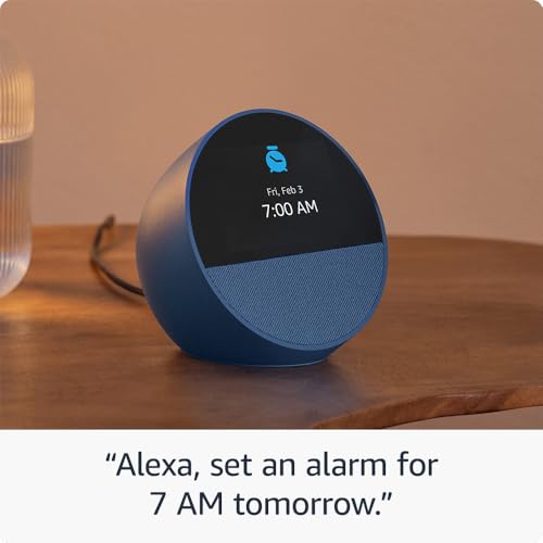 Black Smart Alarm Clock with Alexa I19591