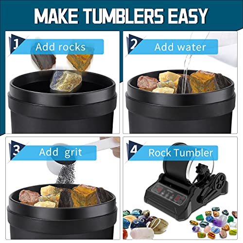 4 Step Rock Tumbler Grit Set 2.0 L119777