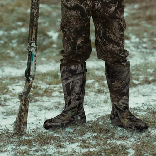 Waterproof Insulated 6mm Neoprene Rubber Hunting Boots (Camo) F6747