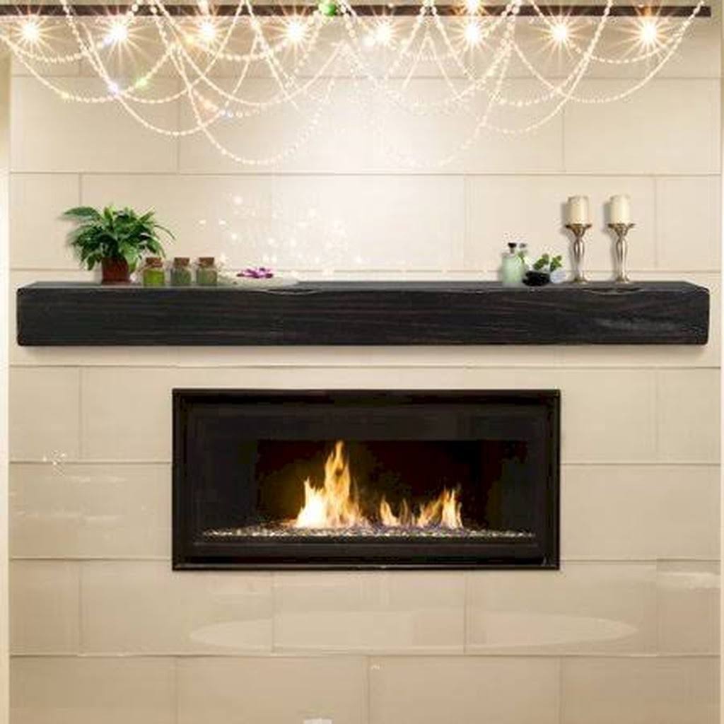 Espresso Distressed 48x22 Fireplace Mantel Shelf Y528