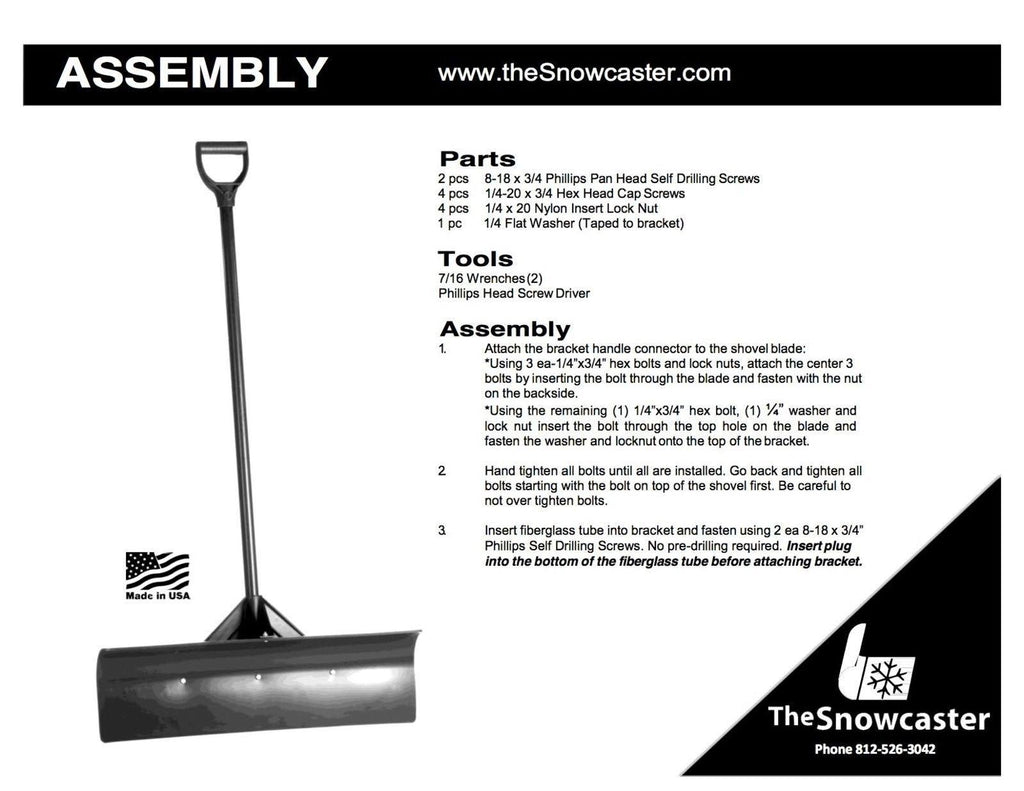 48 inch Pusher Shovel C7395