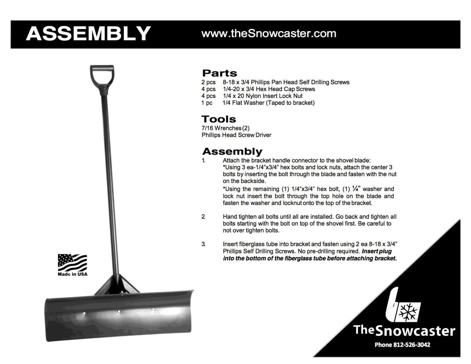 48 inch Pusher Shovel C7395