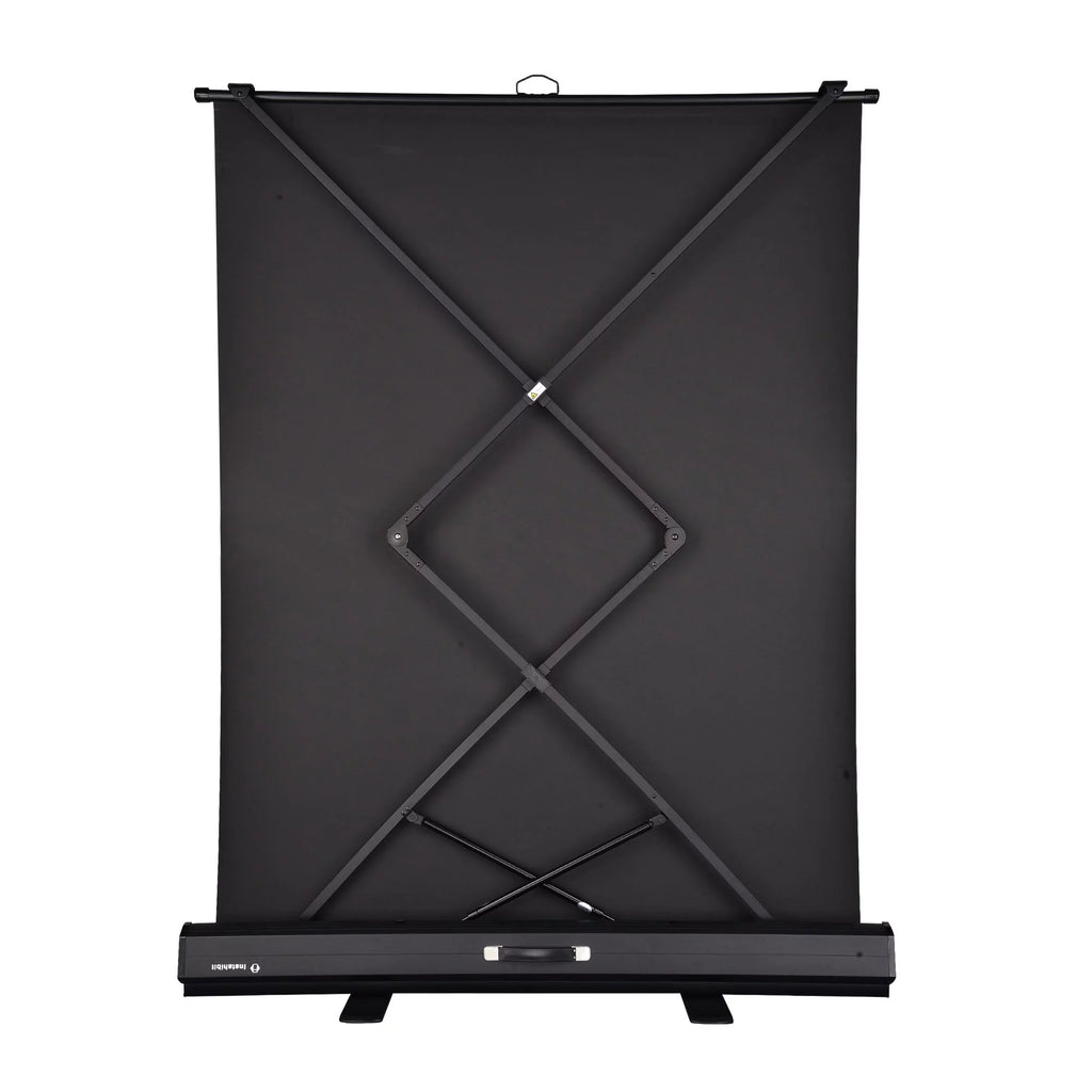 60" Pull Up Portable Floor Projector Screen 48"x36" 1.3 Gain 4:3 HD Projection Screen with Aluminum Case G82900