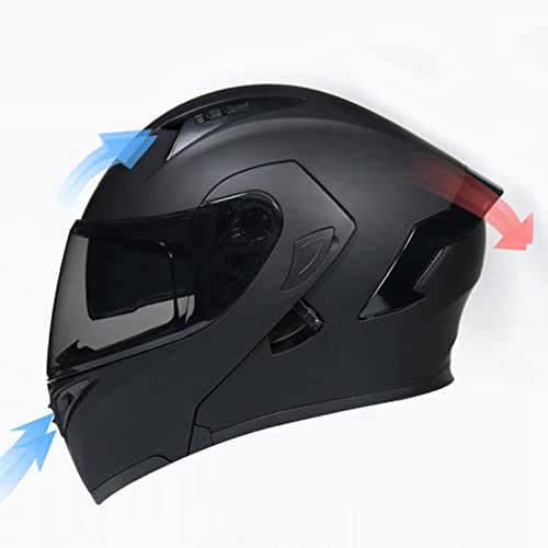 Dual Visors Flip up Modular Motorcycle Helmet U542
