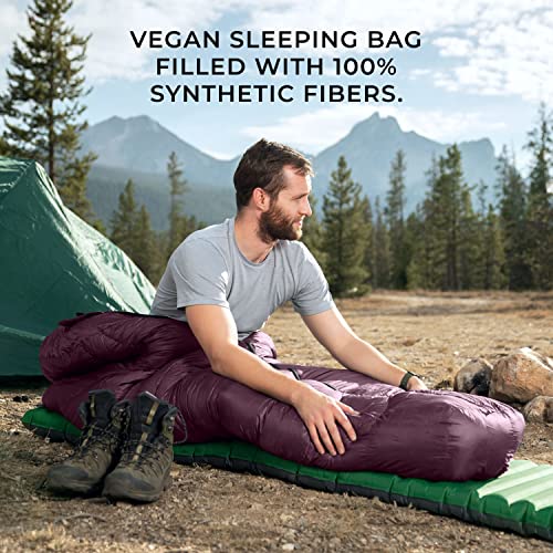 0°F Synthetic Mummy Sleeping Bag with Compression Stuff Sack H659173