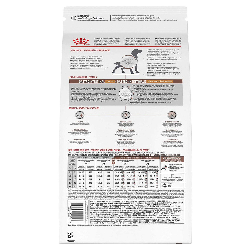 Veterinary Diet Gastrointestinal Low Fat Dry Dog Food X217